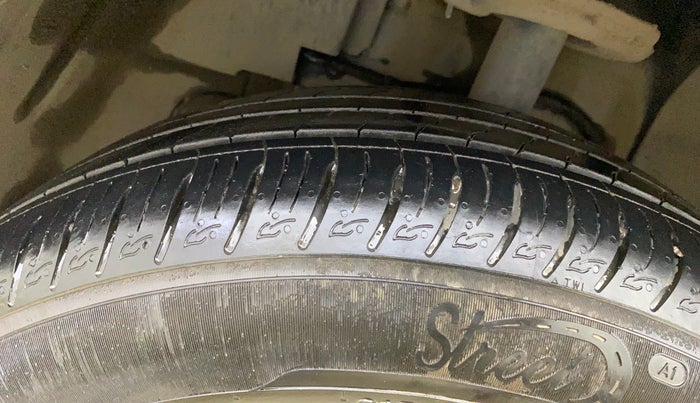 2019 Tata NEXON XZA PLUS PETROL DUAL TONE, Petrol, Automatic, 19,560 km, Left Front Tyre Tread