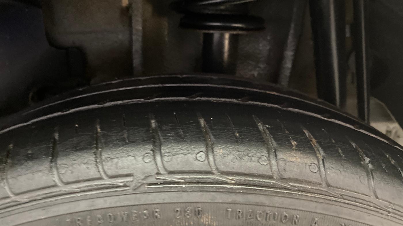 2021 Tata TIGOR XZA PLUS PETROL, Petrol, Automatic, 47,823 km, Left Rear Tyre Tread