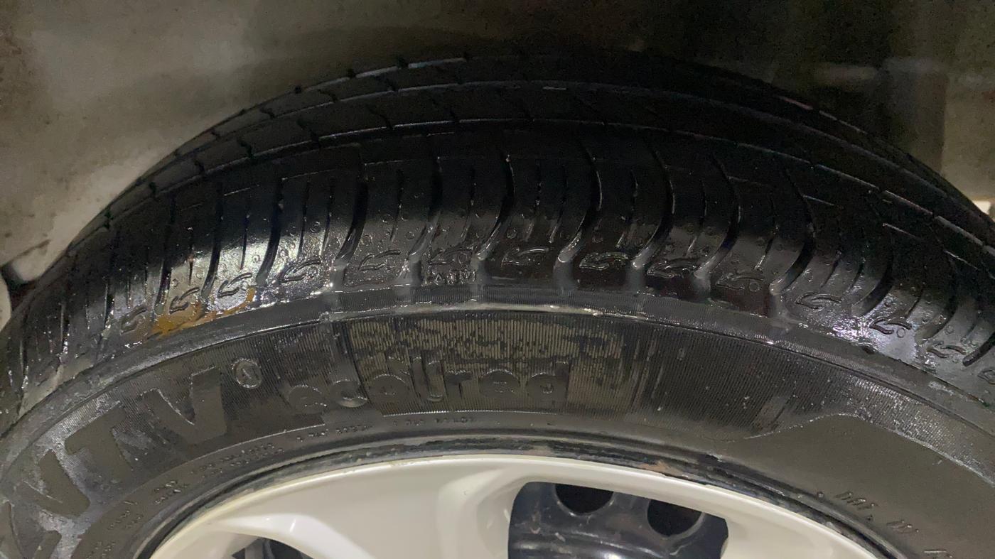 2021 Maruti S PRESSO VXI+, CNG, Manual, 67,411 km, Left Rear Tyre Tread