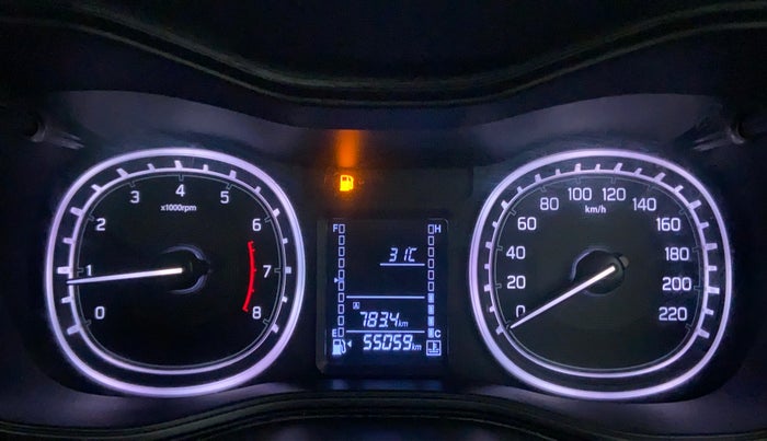 2020 Maruti Vitara Brezza ZXI +, Petrol, Manual, 55,553 km, Odometer Image