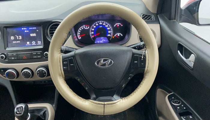2019 Hyundai Grand i10 SPORTZ 1.2 KAPPA VTVT, Petrol, Manual, 66,269 km, Steering Wheel Close Up