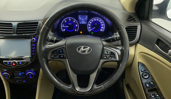 2016 Hyundai Verna FLUIDIC 1.6 CRDI SX 4S, Diesel, Manual, 77,673 km, Steering Wheel Close Up