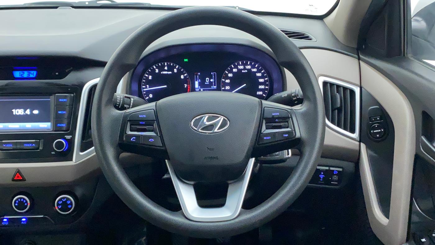 2018 Hyundai Creta E PLUS 1.6 PETROL, Petrol, Manual, 44,002 km, Steering Wheel Close Up