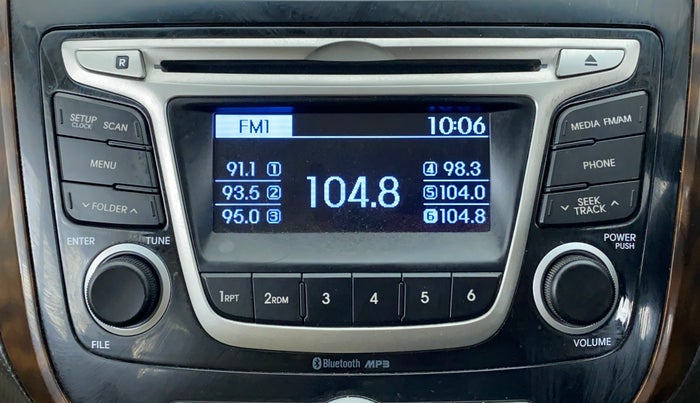 2016 Hyundai Verna FLUIDIC 1.6 VTVT S, Petrol, Manual, 51,723 km, Infotainment System