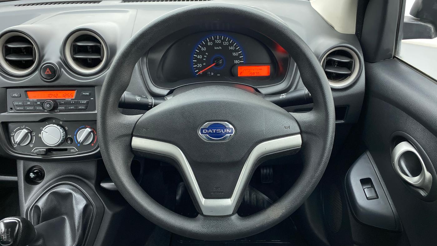 2018 Datsun Go Plus T OPTIONAL, Petrol, Manual, 15,921 km, Steering Wheel Close Up