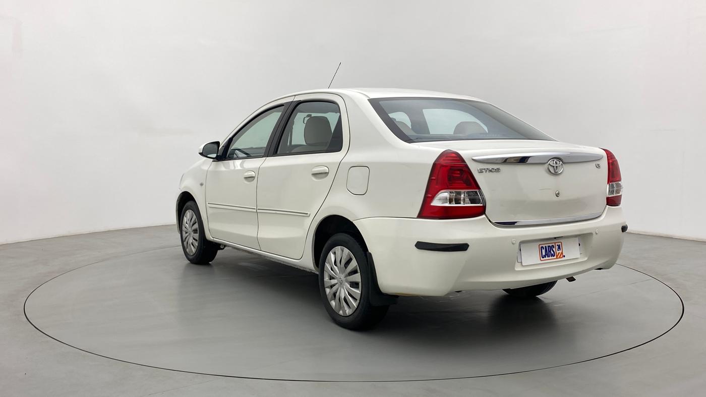 2013 Toyota Etios G, Petrol, Manual, 40,269 km, Left Back Diagonal