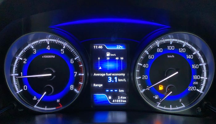 2016 Maruti Baleno ALPHA 1.2 K12, Petrol, Manual, 41,797 km, Odometer Image