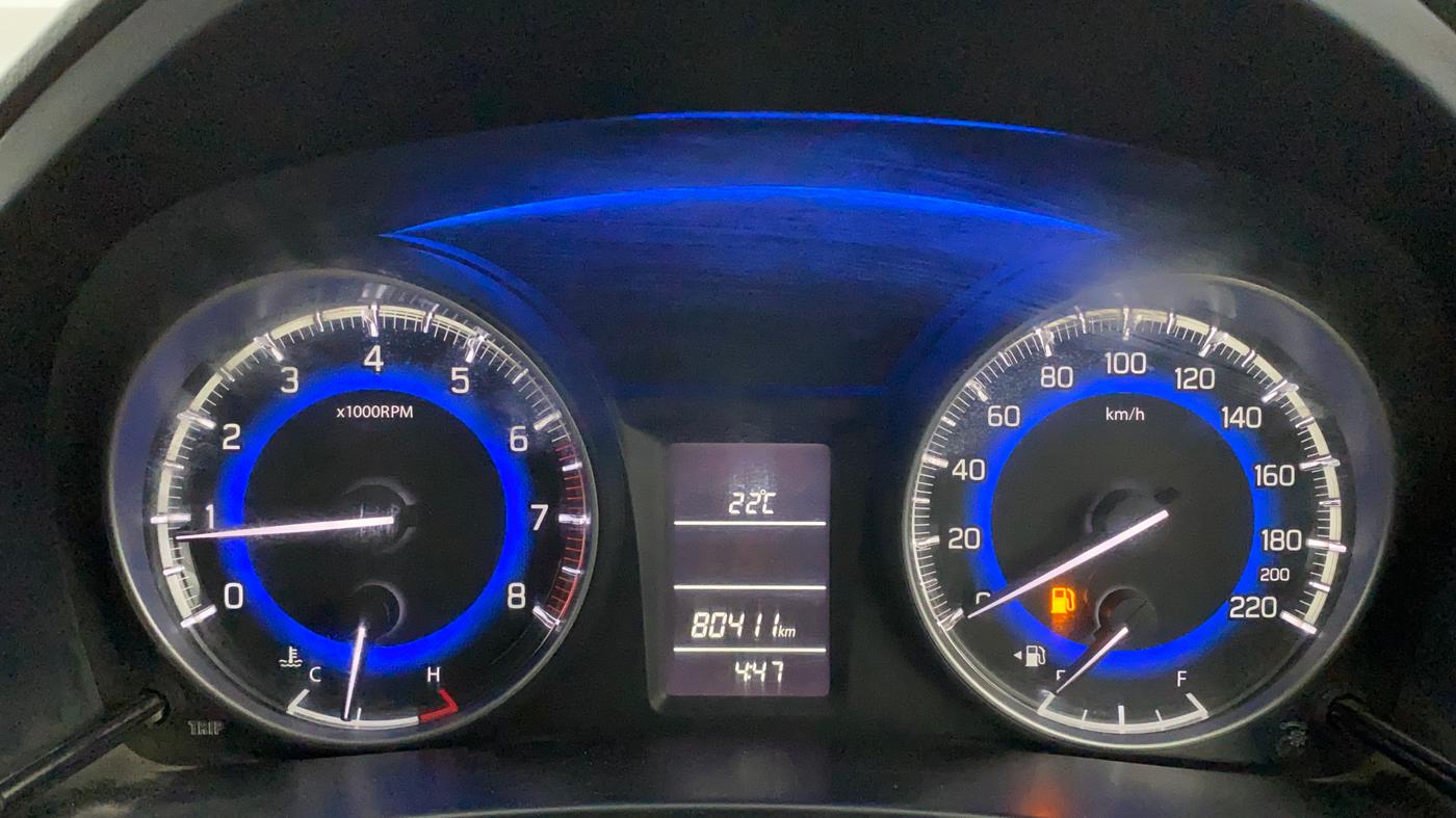 2016 Maruti Baleno DELTA PETROL 1.2, Petrol, Manual, 80,391 km, Odometer Image