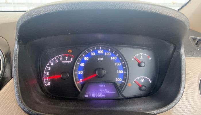 2015 Hyundai Xcent S 1.2, Petrol, Manual, 1,10,521 km, Odometer Image