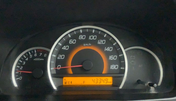 2014 Maruti Wagon R 1.0 VXI, Petrol, Manual, 43,349 km, Odometer Image