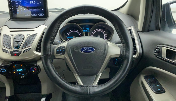 2017 Ford Ecosport TITANIUM 1.5L PETROL, CNG, Manual, 70,115 km, Steering Wheel Close Up