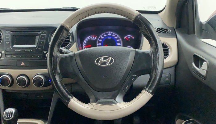 2013 Hyundai Grand i10 SPORTZ 1.2 KAPPA VTVT, Petrol, Manual, 80,540 km, Steering Wheel Close Up