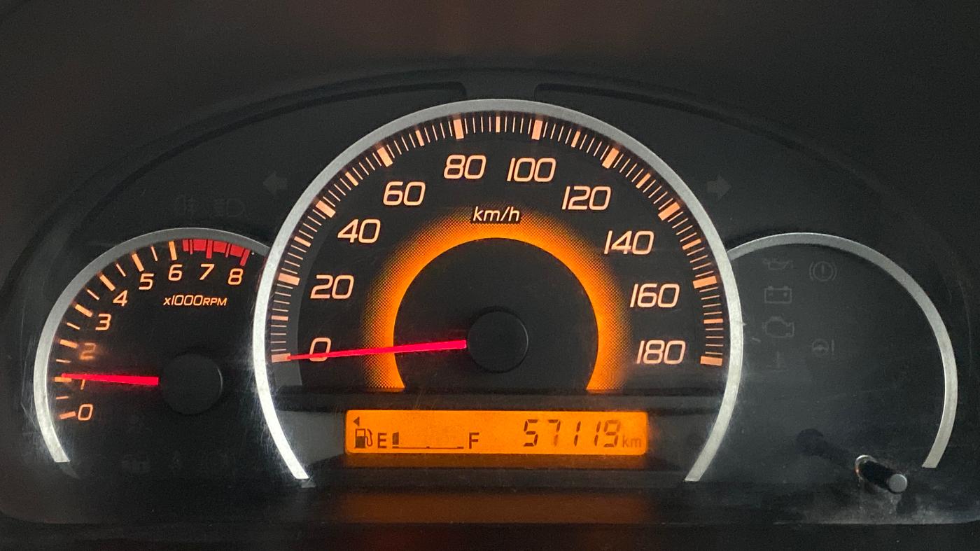 2015 Maruti Wagon R 1.0 VXI, Petrol, Manual, 57,147 km, Odometer Image