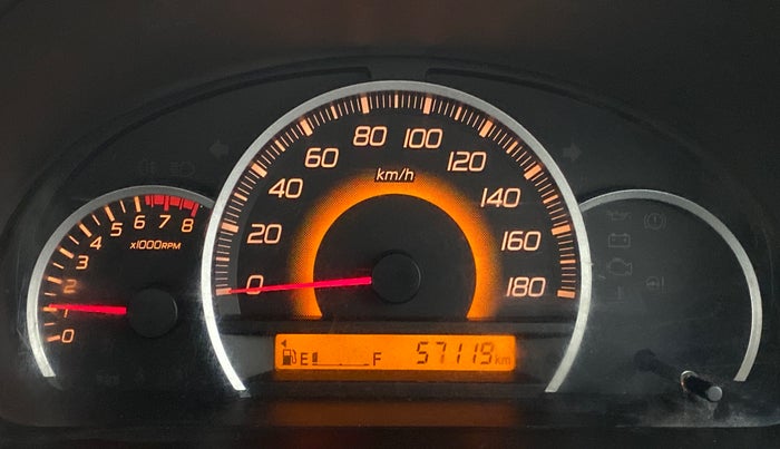 2015 Maruti Wagon R 1.0 VXI, Petrol, Manual, 57,147 km, Odometer Image