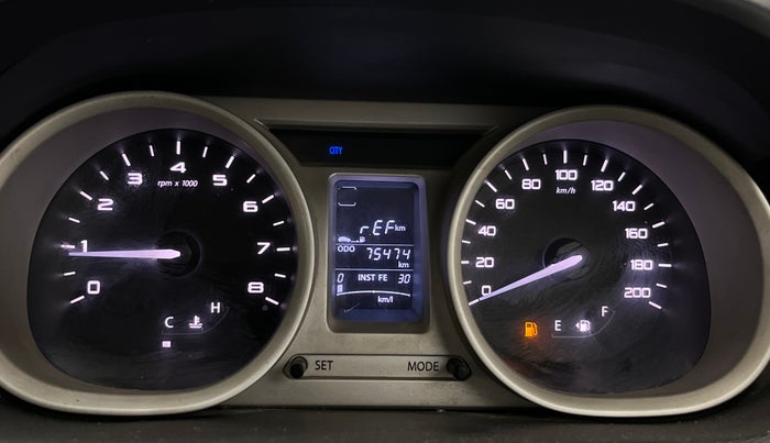 2017 Tata Tiago XZ PETROL, Petrol, Manual, 75,413 km, Odometer Image