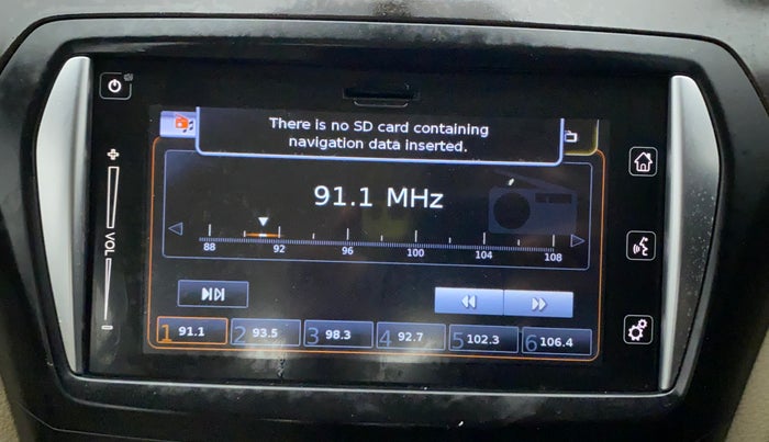 2018 Maruti Ciaz ALPHA 1.4 PETROL, Petrol, Manual, 25,349 km, Infotainment system - GPS Card not working/missing
