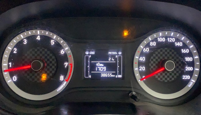 2021 Hyundai GRAND I10 NIOS SPORTZ 1.2 KAPPA VTVT CNG, CNG, Manual, 38,612 km, Odometer Image