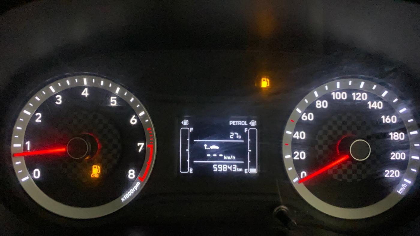 2021 Hyundai GRAND I10 NIOS SPORTZ 1.2 KAPPA VTVT CNG, CNG, Manual, 59,947 km, Odometer Image