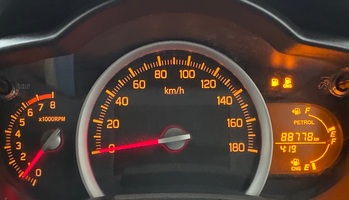 2017 Maruti Celerio VXI CNG OPT, CNG, Manual, 88,844 km, Odometer Image