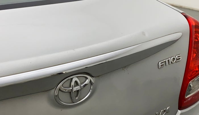 2011 Toyota Etios VX, Petrol, Manual, 1,15,500 km, Dicky (Boot door) - Slightly dented