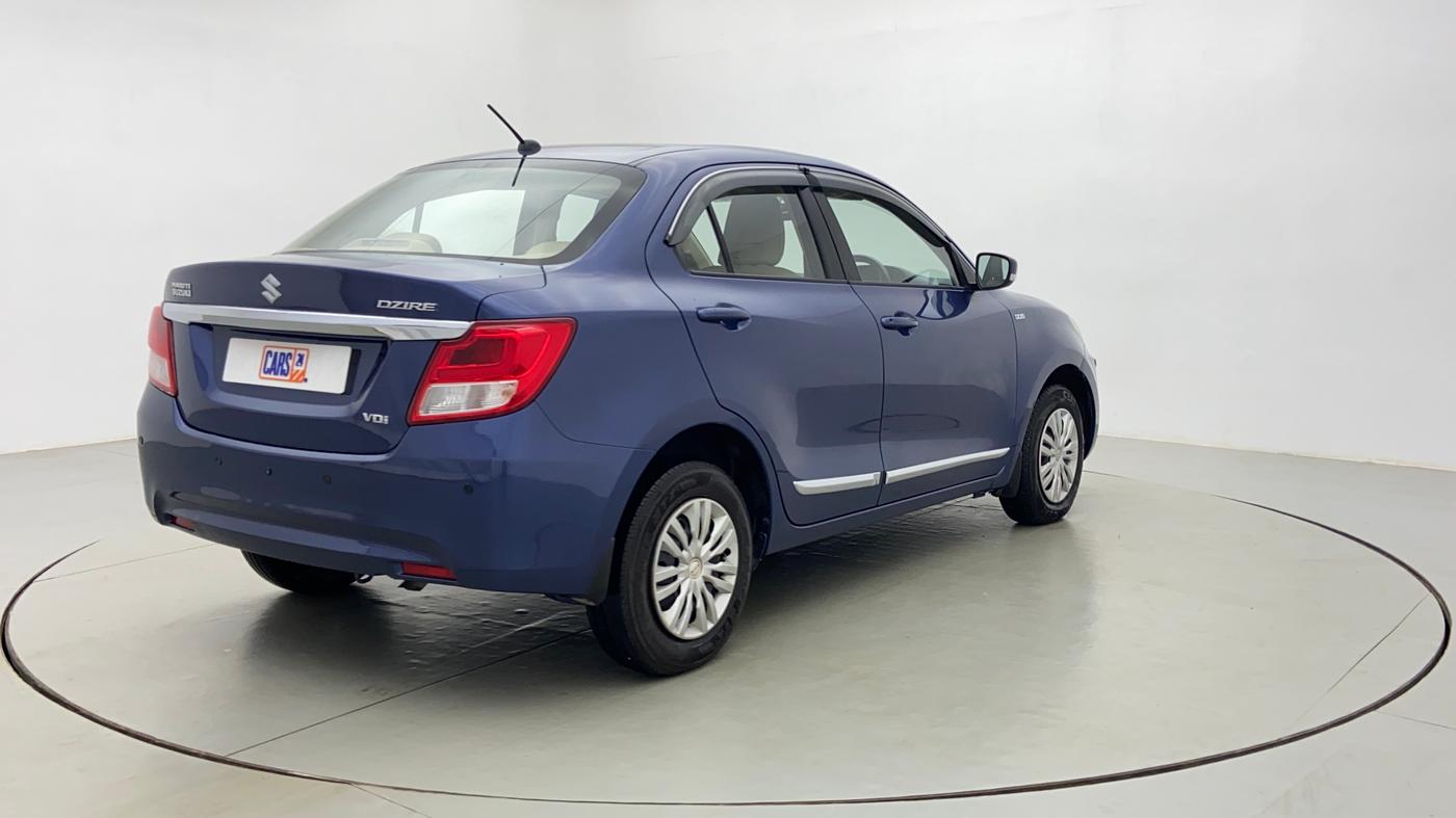2018 Maruti Dzire VDI, Diesel, Manual, 53,491 km, Right Back Diagonal (45- Degree) View