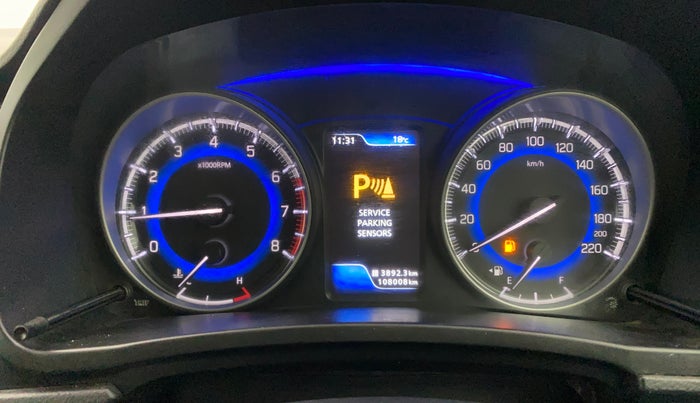 2016 Maruti Baleno ZETA PETROL 1.2, Petrol, Manual, 1,08,007 km, Odometer Image