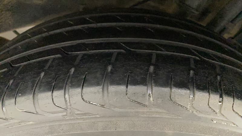 2018 Tata NEXON XZA PLUS PETROL DUAL TONE, Petrol, Automatic, 85,837 km, Left Rear Tyre Tread