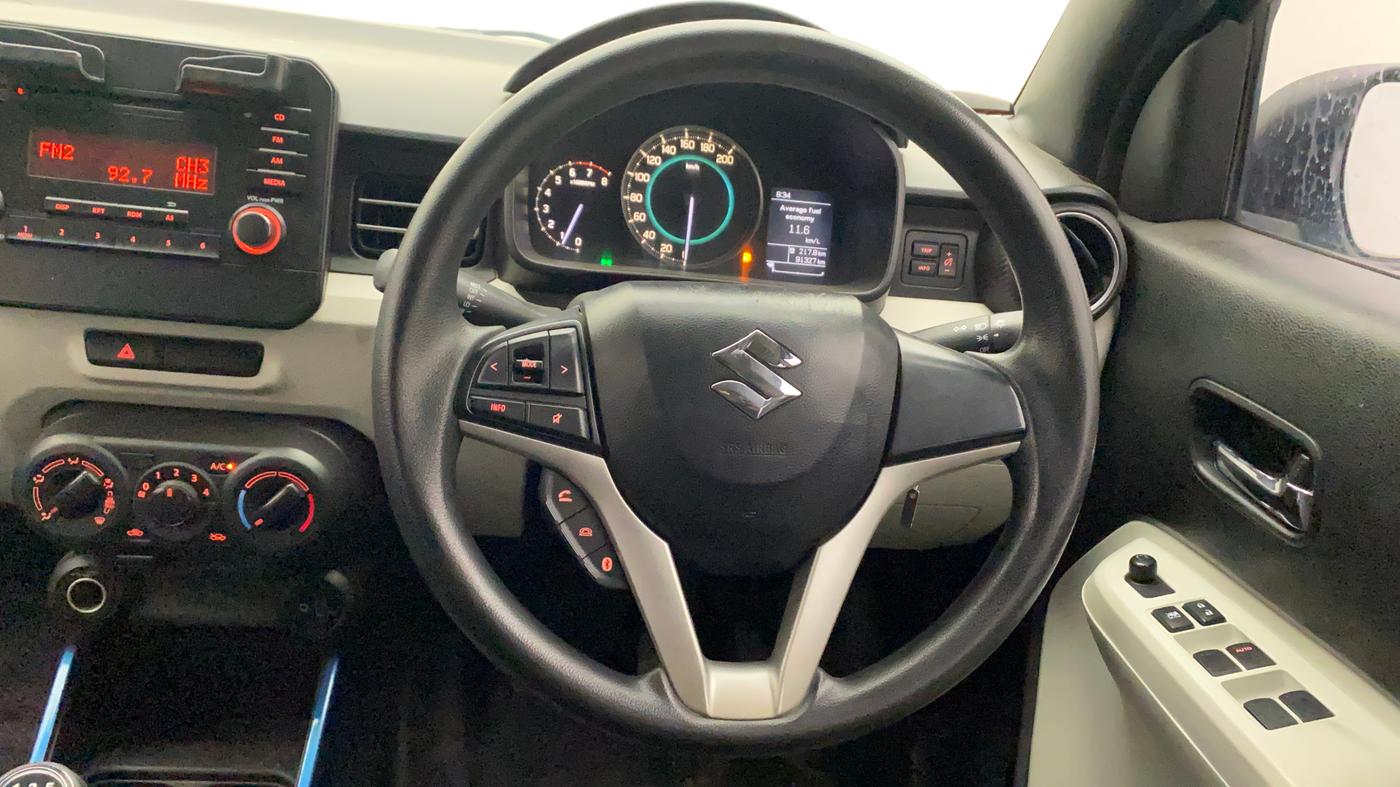 2017 Maruti IGNIS DELTA 1.2, Petrol, Manual, 91,499 km, Steering Wheel Close Up