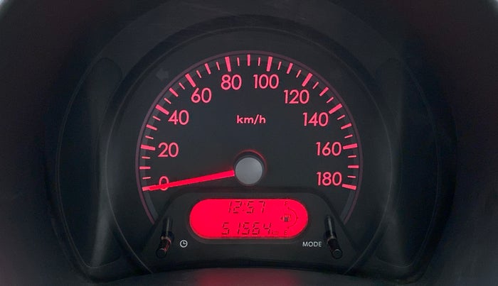 2012 Maruti A Star VXI, Petrol, Manual, 51,558 km, Odometer Image