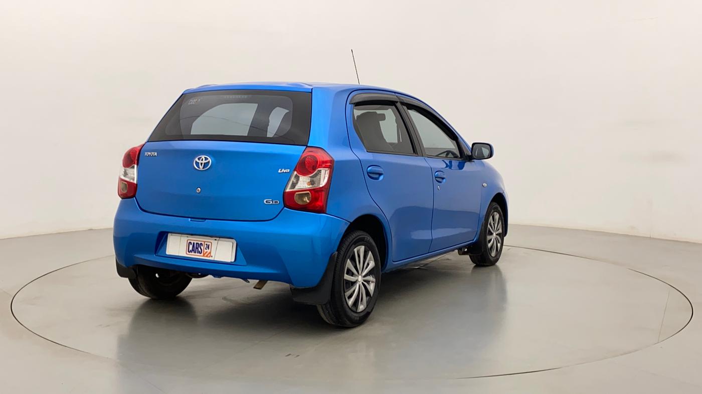 2012 Toyota Etios Liva GD, Diesel, Manual, 64,076 km, Right Back Diagonal