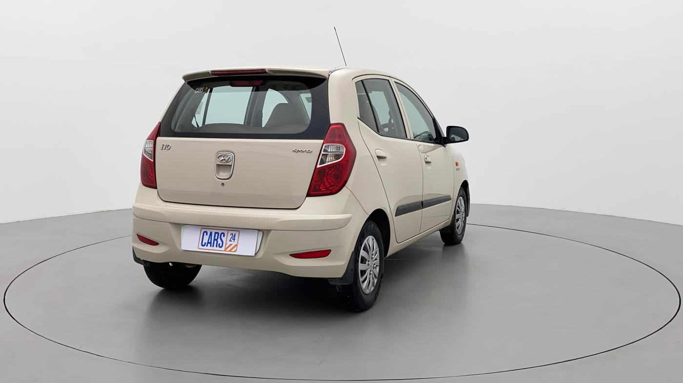 2014 Hyundai i10 SPORTZ 1.1, Petrol, Manual, 27,795 km, Right Back Diagonal