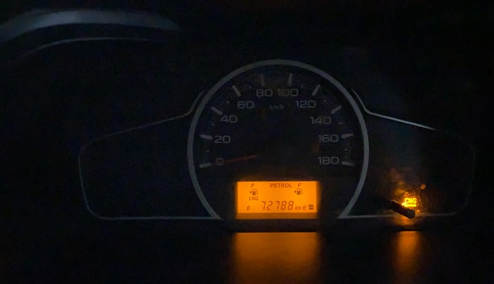 2020 Maruti Alto LXI CNG, CNG, Manual, 72,840 km, Odometer Image