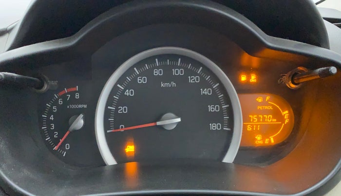 2017 Maruti Celerio VXI CNG, CNG, Manual, 75,760 km, Odometer Image