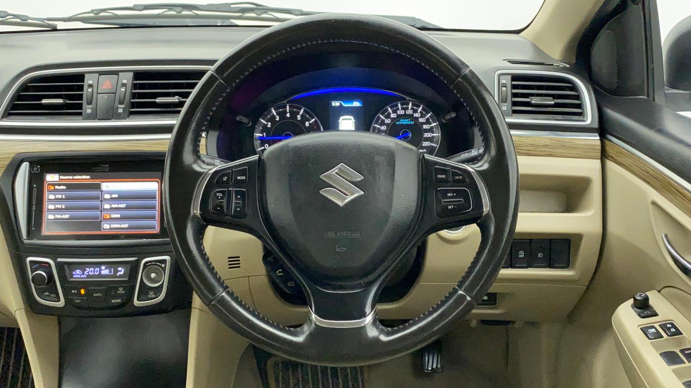 2018 Maruti Ciaz ALPHA 1.5 SHVS PETROL, Petrol, Manual, 60,556 km, Steering Wheel Close Up
