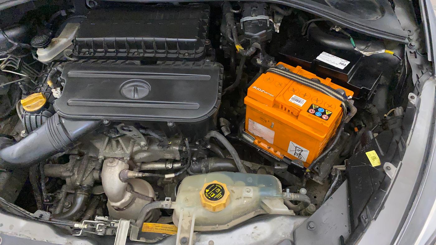 2022 Tata TIGOR XZ PLUS CNG LEATHERETTE PACK, CNG, Manual, 48,894 km, Engine View - Left