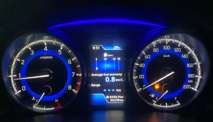 2016 Maruti Baleno ALPHA PETROL 1.2, Petrol, Manual, 56,200 km, Odometer Image