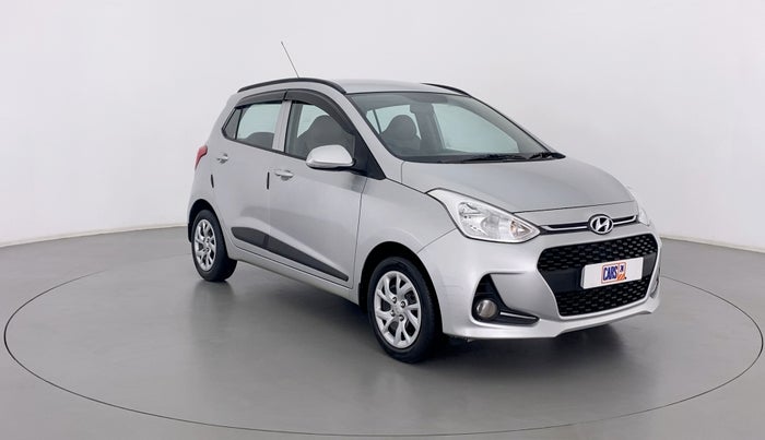 2018 Hyundai Grand i10 SPORTZ 1.2 KAPPA VTVT, Petrol, Manual, 19,102 km, Right Front Diagonal