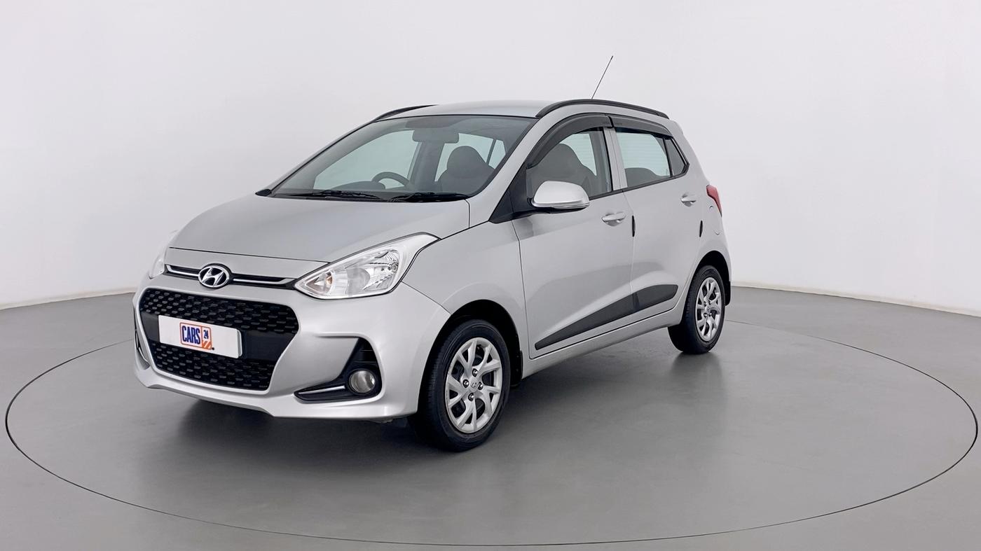 2018 Hyundai Grand i10 SPORTZ 1.2 KAPPA VTVT, Petrol, Manual, 19,102 km, Left Front Diagonal