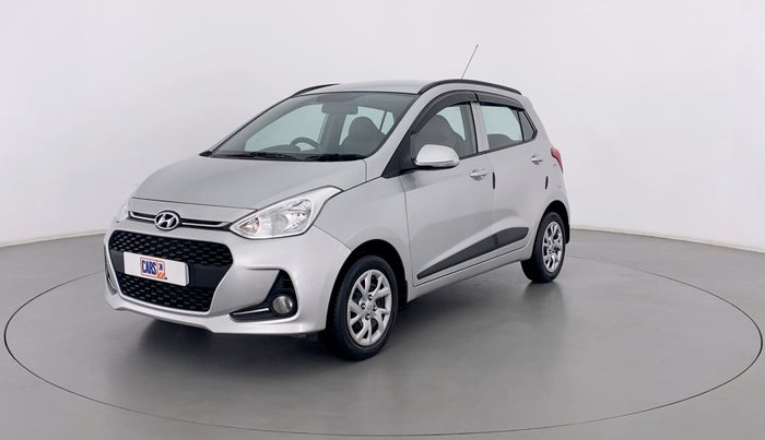2018 Hyundai Grand i10 SPORTZ 1.2 KAPPA VTVT, Petrol, Manual, 19,102 km, Left Front Diagonal