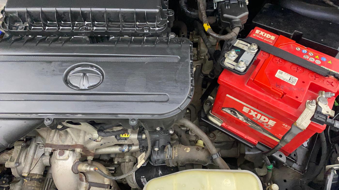 2021 Tata TIGOR XZA PLUS PETROL, Petrol, Automatic, 22,399 km, Engine View - Left