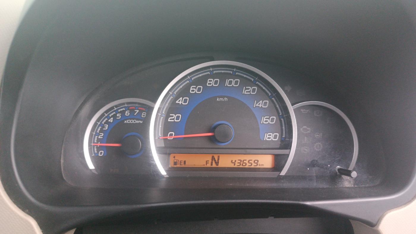 2018 Maruti Wagon R 1.0 VXI AMT, Petrol, Automatic, 43,659 km, Odometer Image