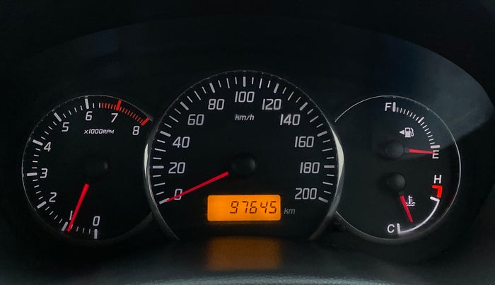 2010 Maruti Swift VXI, Petrol, Manual, 97,645 km, Odometer Image