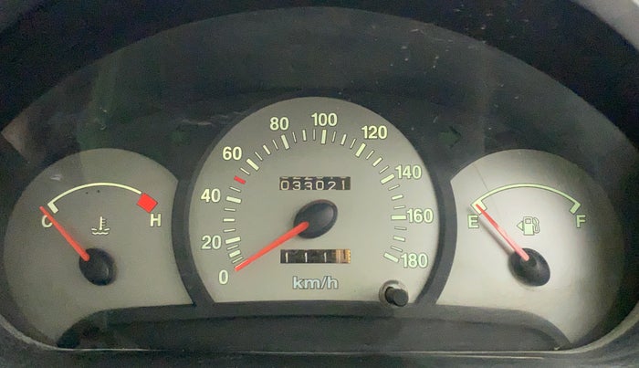 2011 Hyundai Santro Xing GL PLUS, Petrol, Manual, 33,021 km, Odometer Image