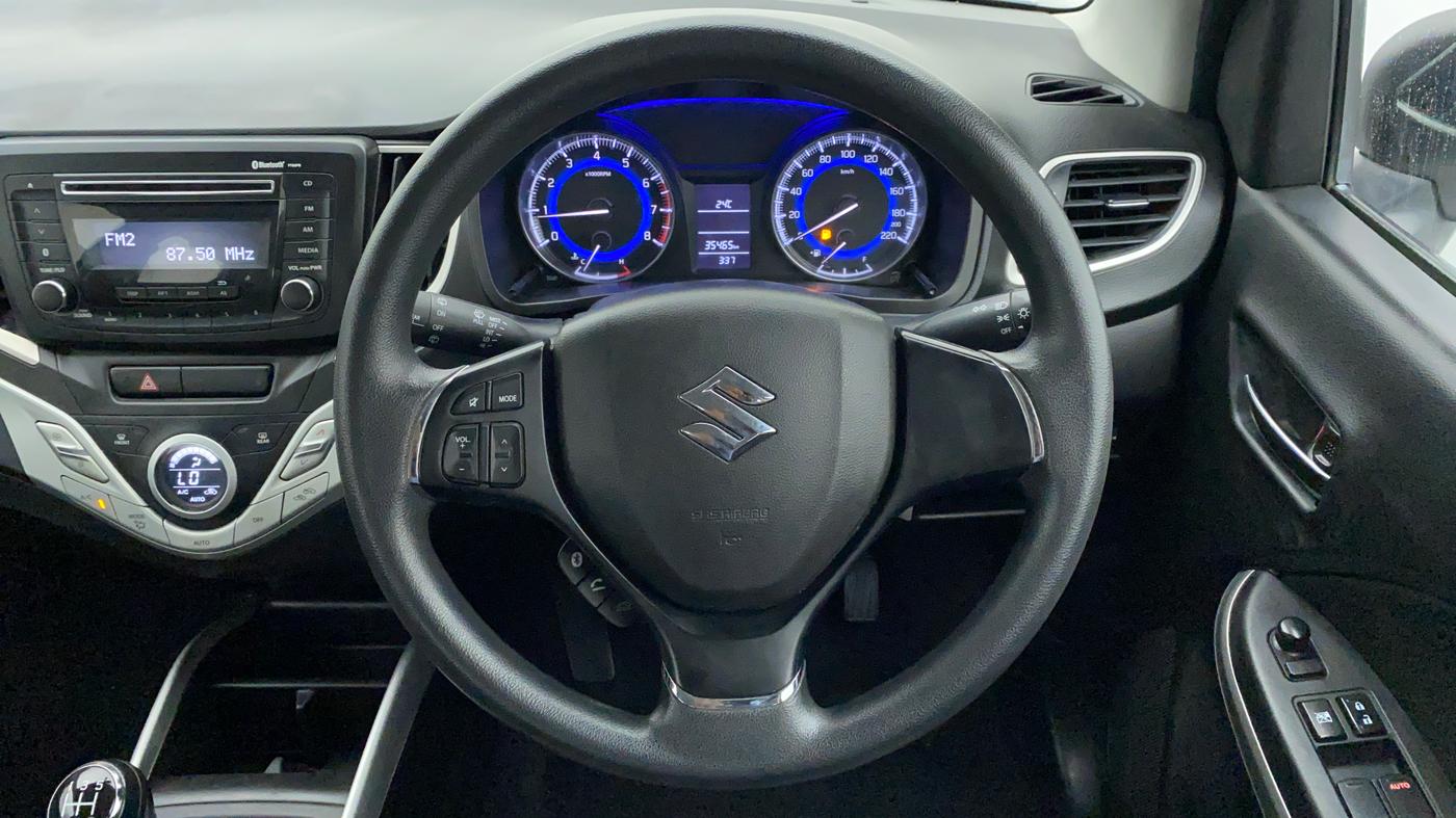 2017 Maruti Baleno DELTA 1.2 K12, Petrol, Manual, 35,814 km, Steering Wheel Close Up