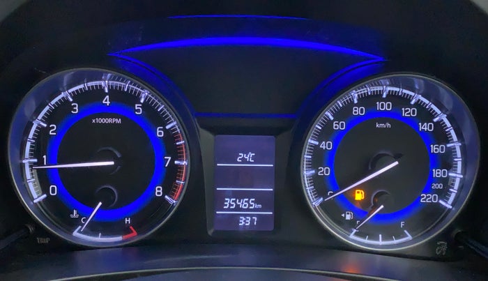 2017 Maruti Baleno DELTA 1.2 K12, Petrol, Manual, 35,814 km, Odometer Image