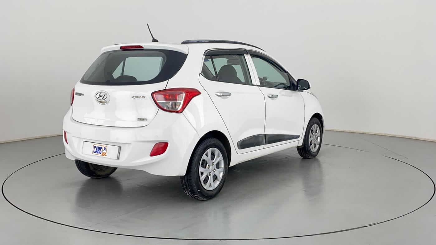 2013 Hyundai Grand i10 SPORTZ 1.2 KAPPA VTVT, Petrol, Manual, 64,735 km, Right Back Diagonal