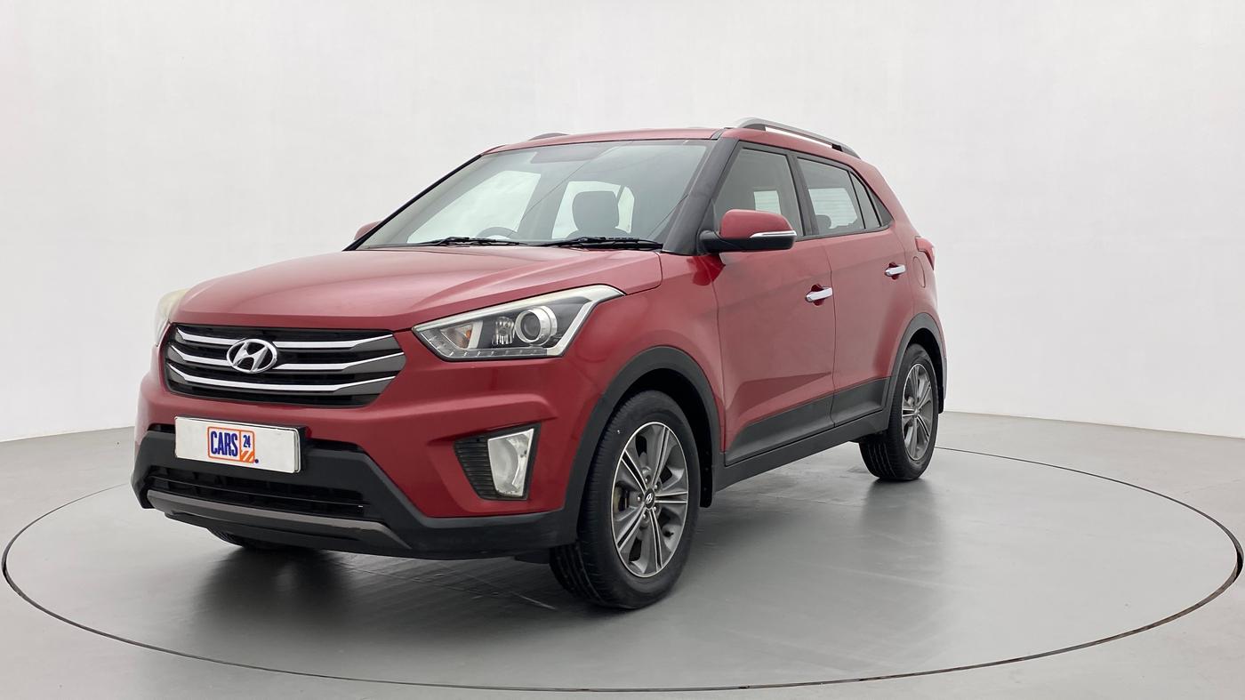 2017 Hyundai Creta SX PLUS AT 1.6 PETROL, Petrol, Automatic, 1,16,844 km, Left Front Diagonal