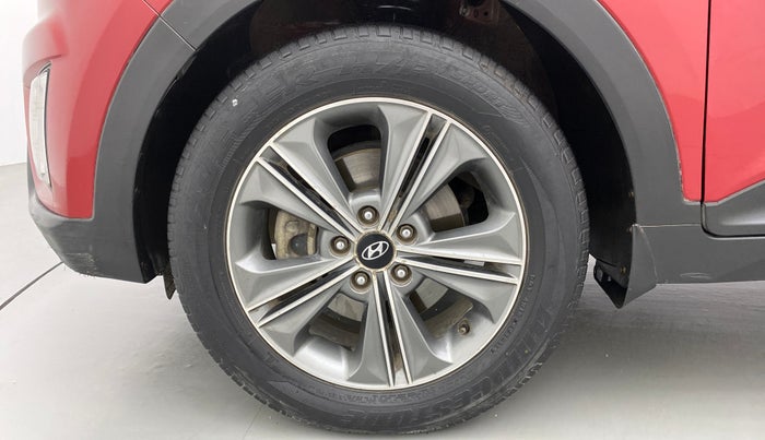 2017 Hyundai Creta SX PLUS AT 1.6 PETROL, Petrol, Automatic, 1,16,844 km, Left Front Wheel