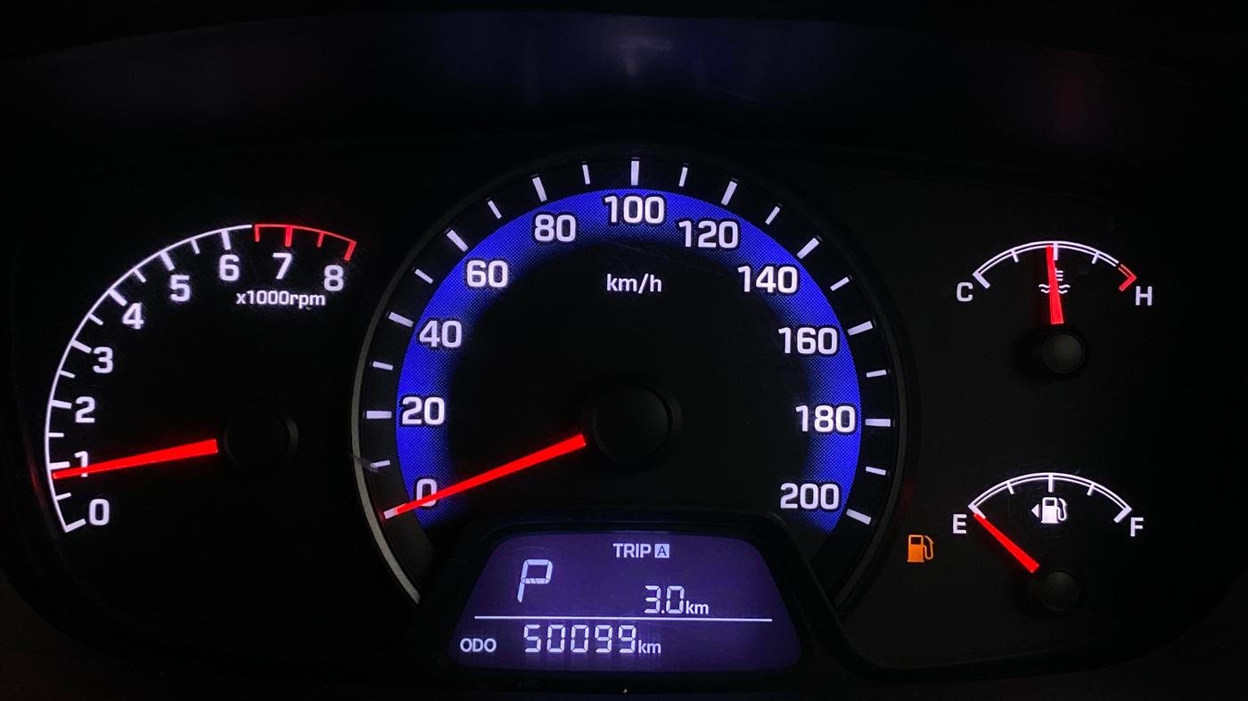 2015 Hyundai Xcent SX AT 1.2 (O), Petrol, Automatic, 50,093 km, Odometer Image