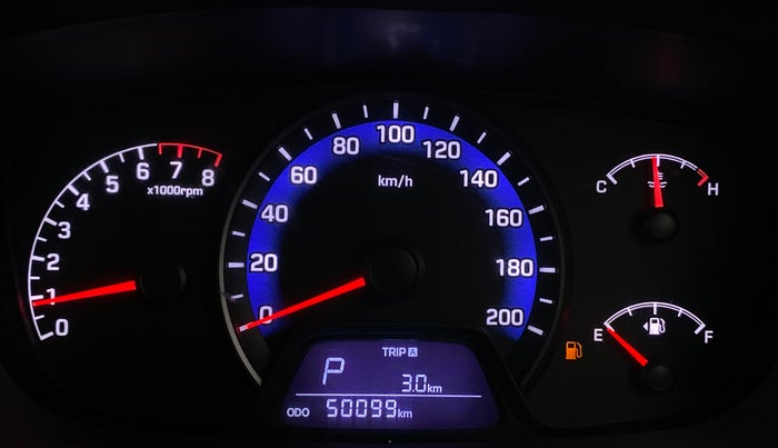 2015 Hyundai Xcent SX AT 1.2 (O), Petrol, Automatic, 50,093 km, Odometer Image